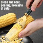 Latest Corn Peeler | Long-Handle Stainless Steel Kernel Remover | Fast, Labor-Saving & Safe | Easy-Clean Tool for Home, Restaurants & BBQs (CK-B(1Pcs))