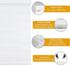 Persilux Cordless Zebra Blinds for Indoor Windows, Free-Stop Light Filtering Sheer Shades, Dual Layer for Day and Night, Roller Shades for Home (35.25" W X 64" H, White)