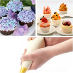Disposable Piping Bags 18 inch, 200 Pcs Disposable Piping Bags, Disposable Large Pastry Bags for Cupcake, Cake Disposable Decorating Bags for Frosting