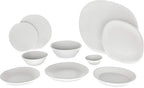 Carlisle FoodService Products Ridge Resuable Plastic Platter Oblong Platter for Home and Restaurant, Melamine, 13 Inches, Cement, (Pack of 6)