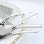 36 Pieces Teaspoons Set, 6.2 Inches Stainless Steel Teaspoons Silverware, Small Spoons, Mirror Polished & Dishwasher Safe, Tea Spoons Suitable for Home, Kitchen and Restaurant