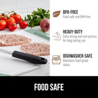 GORILLA GRIP BPA-Free Reversible Kitchen Cutting Board Set of 3, US Designed, Nonporous, Juice Grooves Catch Liquid, Slip Resistant Border, Dishwasher Safe, Durable Large Food Chopping Boards, Mint