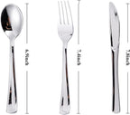 N9R 120PCS Silver Plastic Silverware, Silver Plastic Cutlery Set Disposable Flatware Dinnerware -60 Forks, 30 Spoons, 30 Knives for Wedding, Party, Birthday and Daily Use