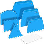 Teenitor Cake Scraper Cake Smoother, 7 Pcs Cake Tools Icing Scraper Cake Scraper Smoother Cake Icing Smoother Tool For Cake Decorating