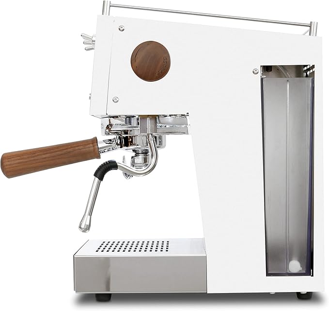 Ascaso Steel PID Programmable Espresso Machine w/Volumetric Controls, Single Thermoblock, 120V (SINGLE, WHITE)