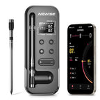 Bluetooth Meat Thermometer with Smart APP, 800FT Wireless Range & LCD Base, Rechargeable Probe, Digital Food Thermometer for BBQ, Grill, Chefs, Air Fryer, Gifts for Men Dad