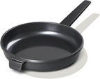 COOKLOVER Nonstick Ceramic Fry Pan, Non-Toxic, PTFE&PFOA Free, Induction Compatible Egg Skillet Frying Pan with Heat Resistant Handle, 9.5 Inch – Solid Black