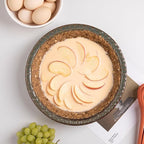 Sweejar Ceramic Pie Pan for Baking,Round Baking Dish Pan for Dinner 10 Inches, Pie Dish Non-Stick Pie Plate for Quiche, Tart, Cake, Pumpkin Pie, Pot Pies(Blue)