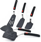 Tenta tenta kitchen Silicone Fish Spatula Turner Wide Pancake Spatulas for Nonstick Cookware Pans Omelette Egg Spatula 600°F Heat-Resistant Kitchen Silicone Utensils