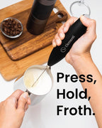 Elementi Portable Electric Milk Frother, Matcha Whisk, Milk Frother for Coffee Frother Electric Hand Blender, Mini Electric Whisk Small Hand Blender (Periwinkle)