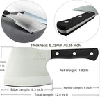 BLADESMITH Bone Cleaver Knife, Full Tang, Heavy Duty use, for Big Bones and frozen meat, Axe Blade Shape, 2lbs -7mm Thickness high Carbon Steel, Black wood Handle,2025 Gifts