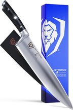 Dalstrong Chef Knife - 10 inch - Gladiator Series Elite - Forged High Carbon German Steel - Razor Sharp Kitchen Knife Gift - Full Tang - Black G10 Handle - Sheath Included - NSF Certified