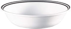 Corelle Vitrelle 18-Piece Service for 6 Dinnerware Set Triple Layer Glass and Chip Resistant, Lightweight Round Plates and Bowls Set, City Block