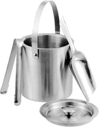 Vinod Stainless Steel Cocktail Set | 17 Piece Bar Accessories Set | 26 Ounce Boston Shaker w/Strainer Rubber Pourers Bar Jigger, Cocktail Spoon & More | Drink Mixer Bar Set | Bartender Kit
