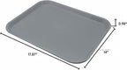 Carlisle FoodService Products Cafe Cafeteria Tray Meal Tray, Fast Food Tray with Patterned Surface for Cafeterias, Fast Food, and Dining Room, Plastic, 14 x 18 Inches, Chocolate, (Pack of 12)