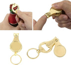50pcs Personalized 4 in 1 Multi Function Bottle Opener, Nail Clipper, Wedding Favors Brewery, Private Customized, Gold, Multitool Gifts for Men
