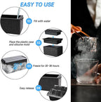 TINANA Upgrade 2 Inch Clear Ice Cube Tray Make 8 Large Square Crystal Clear Ice Cube Maker for Cocktail, Whiskey & Bourbon Drinks, Gifts for Men