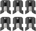 Champagne Sealer Stopper 6 Pack Stainless Steel Sparkling Wine Bottle Stoppers，Leak-Proof Bubble Retaining Saver，Suitable for Champagne Prosecco Cava and Sparkling (Black)