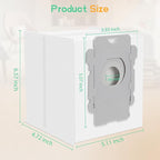 16 Pack Roomba Vacuum Bags - Pack Disposable Dust Bags for iRobot Roomba i7+, i1+, i2+, i3+, i4+, i5+, i6+, i8+, j6+, j7+, j8+, j9+, s9+, Combo i5+, j5+, j7+, j9+, Easy-to-Install Replacement