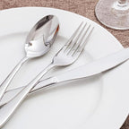 KINGSTONE 30-Piece Silverware Set for 6,18/10 Premium Stainless Steel Flatware Set, for Home, Restaurant, Wedding and Party Use,Mirror-Polished Cutlery Set, Dishwasher Safe.