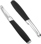 Premium Stainless Steel Swivel Vegetable and Fruit Peeler, Ergonomic Non Slip Handle