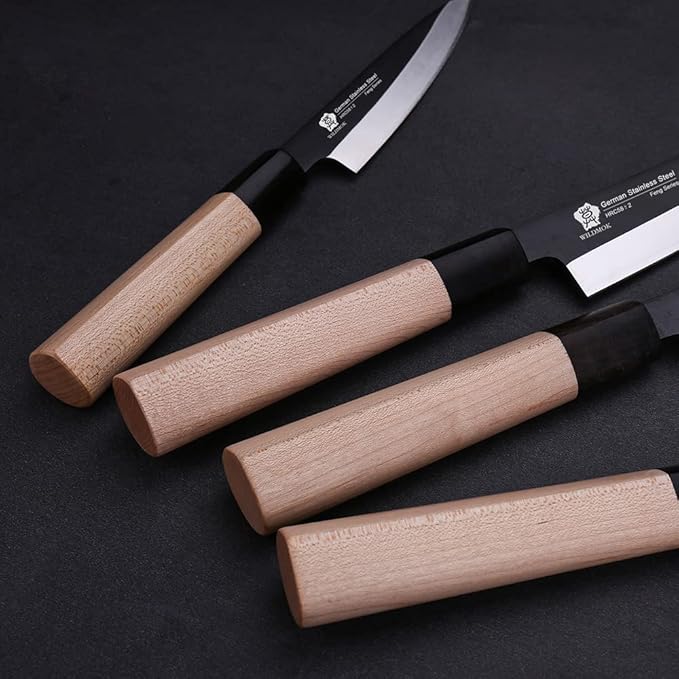 WILDMOK Sashimi Knife 10 Inch - Perfect Yanagiba Knife For Cutting Sushi, Fish Filleting & Slicing - German Steel Blade & Traditional Wooden Handle