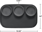 madesmart dipware 3 Bowl Serving Tray, Collapsible & Removable Dip Bowls for Charcuterie, Guacomole, Snacks, Veggies, Premium Dishwasher & Microwave Safe, Multipurpose Plate & Bowl, Olive