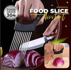 Ultra Onion Slice Holder, Stainless Steel Holder for Slicing Meat, Onion, Potato, Tomato - 2 Pack