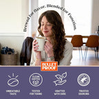 Bulletproof The Enlightener Ground Coffee, 10 Ounces, Medium-Dark Roast Enhanced Coffee with L-Theanine, Panax Ginseng and Gingko Biloba, Supports Mental Clarity, Focus, and Memory
