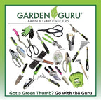 Garden Guru Straight Stainless Steel Pruner Pruning Shears Clippers Snips Sharp Bonsai Cutter Plant Trimming Scissor Straight Blade Garden Scissors Tool -Great for Roses Flowers Herbs Fruits (2 Pack)