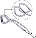 Stainless Steel Scissor Tongs with Black Handle 11-Inch Heavy Duty Wire Tongs