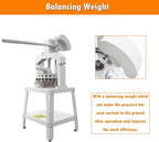 INTSUPERMAI Manual Dough Divider Rounder 36pcs Commercial Dough Cutter DIvider Cutting Machine Hydraulic Hand Press Dough Equal Divider Maker Lump Spacer Bakery for Bread