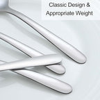 Pleafind 36 Pieces Teaspoons Set (6.2 inch), Spoon Silverware, Stainless Steel Tea Spoons, Mirror Polished Small Teaspoon, Dessert Spoons for Home, Kitchen, Restaurant, Dishwasher Safe
