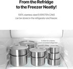 CaKE 5PCS Stainless Steel Food Storage Containers With Lids 5PCS Canister Set Kitchen Appliances Dishwasher Safe Premium South Korea