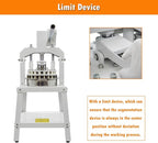 INTSUPERMAI Dough Divider Cutter Machine 36PCS Manual Dough Divider Rounder 3 Pans Hydraulic Dough Equal Cutter DIvider Cutting Machine 1.06oz-5.64oz One Piece