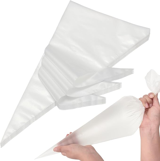 26 Inch XXL Extra Large Piping Bags - HOMIOVE 100pcs Disposable Piping Bags Thickened Pastry Bags Frosting Bags Anti Burst Cake Decorating Bags for Cake Decorating
