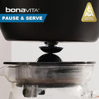 Bonavita Enthusiast 8 Cup Drip Coffee Brewer, Pour Over, SCA Certified Coffee Machine with Glass Carafe, Stainless Steel Panel, Removable Reservoir, Matte Black