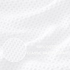 Homaxy 100% Cotton Waffle Weave Kitchen Dish Towels, Ultra Soft Absorbent Quick Drying Cleaning Towel, 13 x 28 Inches, 12-Pack, White