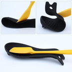 MSY BIGSUNNY Silicone Spoon Rest for Stove Top, Heat Resistant Spoon Rest, Cooking Utensils Holder for Kitchen Counter - (Set of 2, Black)