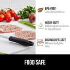 GORILLA GRIP BPA-Free Reversible Kitchen Cutting Board Set of 3 US Designed, Nonporous, Juice Grooves Catch Liquid, Slip Resistant Border, Dishwasher Safe Large Food Chopping Boards, Lime Orange Lemon