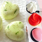 OCPO KITCHEN Mini Heart Silicone Molds for Baking Mousse Cake, Candy, Chocolate, Pastry, Truffle, Cupcake, Jelly, Cookie, Pudding, Cake Decoration Mold, 3D Heart Shape (15-Cavity)