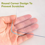 44 x 108 Inch Clear Table Cover Protector, Clear Table Protector for Dining Room Table, 1.5mm Plastic Table Cover, Waterproof Table Pad for Kitchen, Office
