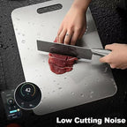 Katuchef Titanium Cutting Board 2025 New Upgrade Pure Titanium Cutting Boards for Kitchen Double Sided Cutting Boards Non Toxic,Hygiene Durable Chopping Board Suitable for Dishwasher Safe(13.38*9.05)
