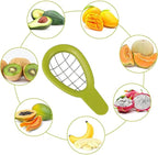 Avocado 3 Piece Set Avocado Slicer, Avocado Slicer, Avocado Storage Container, Dishwasher Safe, Contains All Tools For Avocado (Avocado Slicer+Saver+Cutter)