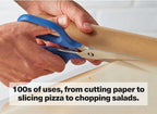 Misen Heavy Duty Kitchen Shears - Comfortable Ambidextrous Scissors for Meat, Poultry, Herbs & More - Easy to Clean - German Stainless Steel - Small | White