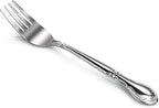New Star Foodservice 58666 Rose Pattern, 18/0 Stainless Steel, Salad Fork, 6.2-Inch, Set of 12