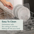 Ultra Cuisine Oven-Safe, Dishwasher-Safe 100% Stainless Steel Cooling and Baking Rack Set Heavy Duty Tight-Wire - 11.5 x 16.5-inch - Set of 2 - Half Sheet Pan Cooling Racks