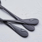 Black Silverware Set for 12, 60-Piece Stainless Steel Flatware Set, Shiny Black Metal Cutlery Set, Include Fork, Knife and Spoon Set, Dishwasher Safe