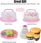 Cake Decorating Kit,635 Pcs Decorating Supplies With 3 Springform Pan Sets Icing Nozzles Rotating Turntable Cake Topper Piping Bags Carrier Holder,Cake Baking Set Tools