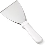 New Star Foodservice 38347 Plastic Handle Slant Edge Grill Scrapers, 4 by 8.5-Inch, White